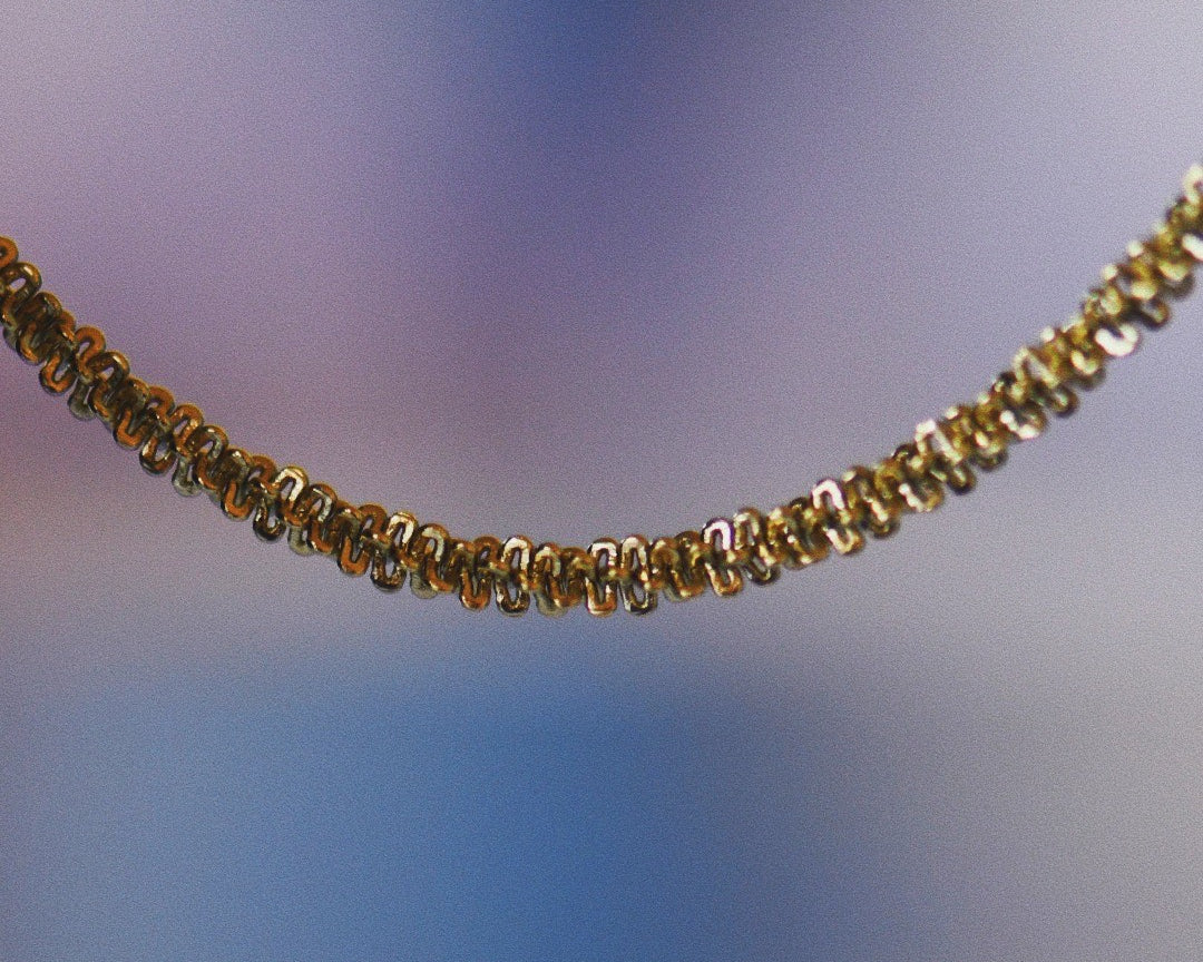 Golden Bloom Irregular Chain Necklace 