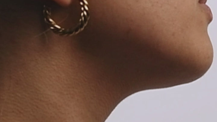 Vivienne Gold Hoop Earrings video