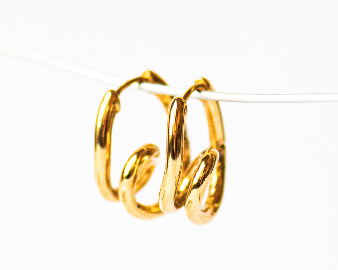 Loop Hoop Gold Earrings