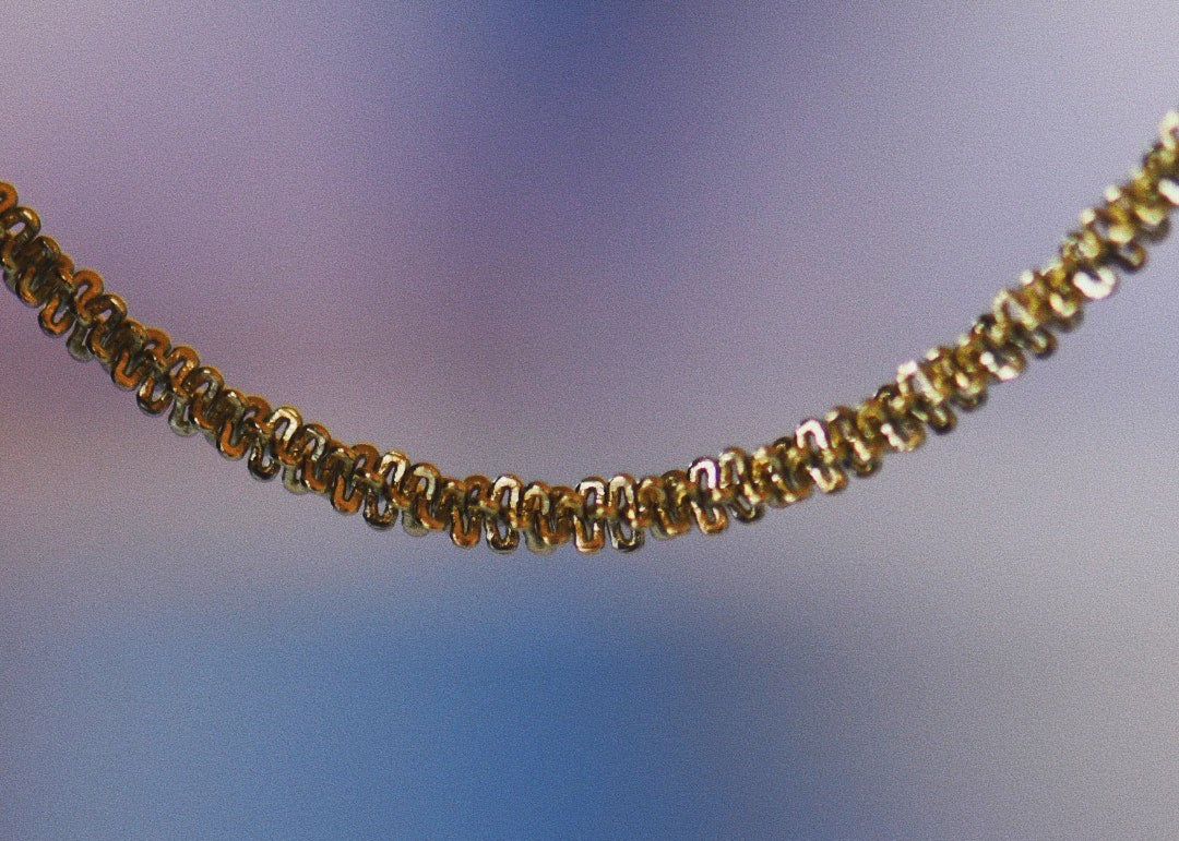 Golden Bloom Irregular Chain Necklace 